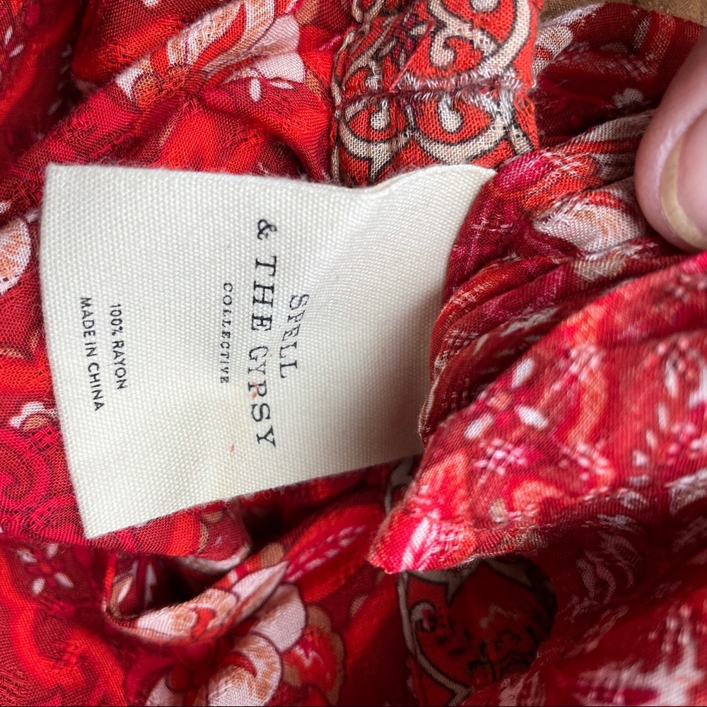 Spell & The Gypsy Collective Red Palazzo Pants (S) - Picture 11 of 12